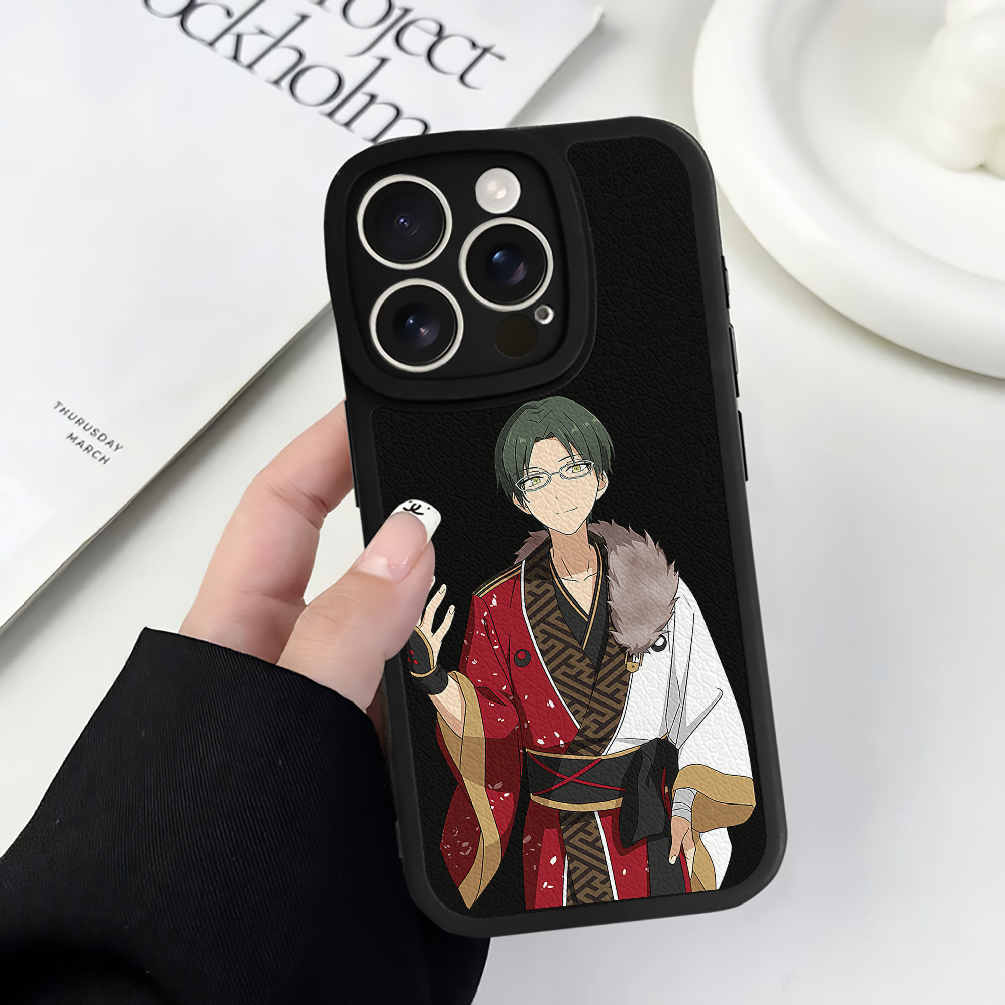 （画像用） あんさんぶるスターズ! Ensemble Stars 【iPhone 16シリーズ対応】シリコンスマホケース（レザー調） 材質：シリコン